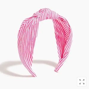 2/$20 JCrew Factory Pink Striped Knot Headband